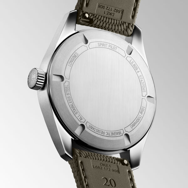 Spirit Pilot 39 mm automatique en acier inoxydable